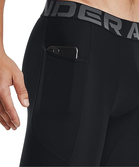 Under Armour HEATGEAR shorts pantaloncini compressione allenamento corsa uomo men nero