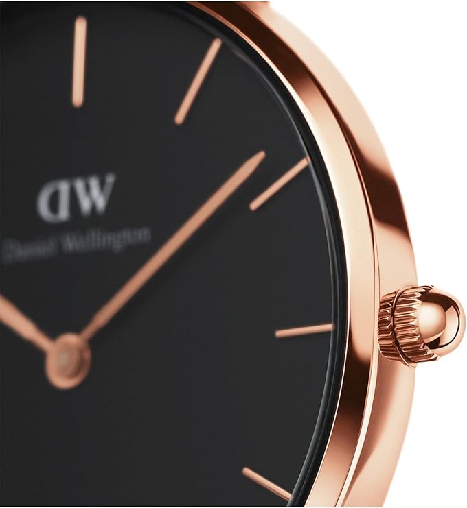 Daniel Wellington orologio 36mm inox 316L oro black melrose pelle DW00100303