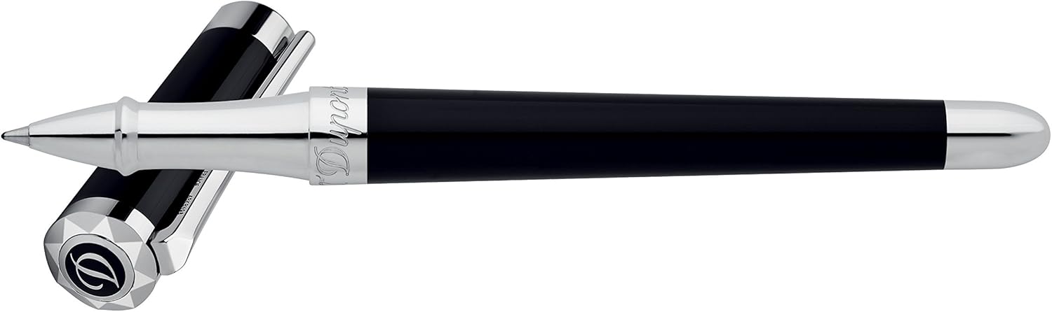 S.t.dupont biro penna roller Liberte' Lacca nera e Palladio - 462674
