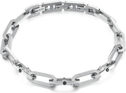 Brosway Bracciale Uomo in Acciaio e Cristalli | Collezione Caliburn - BBU11