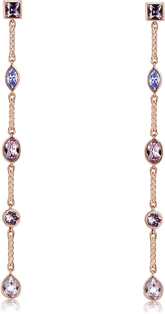 Brosway Orecchini Donna Pendenti in Ottone oro e Cristalli - Collezione AFFINITY - BFF62