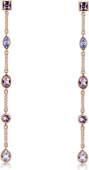 Brosway Orecchini Donna Pendenti in Ottone oro e Cristalli - Collezione AFFINITY - BFF62