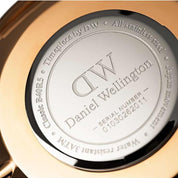Daniel Wellington orologio 36mm inox 316L sheffield nero rose gold DW00100127