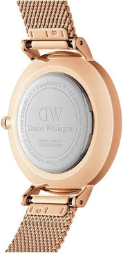 Daniel Wellington orologio 36mm inox 316L oro black melrose pelle DW00100303