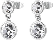 Brosway Orecchini Donna Pendenti in Acciaio e Cristalli - Collezione SYMPHONIA - BYM172