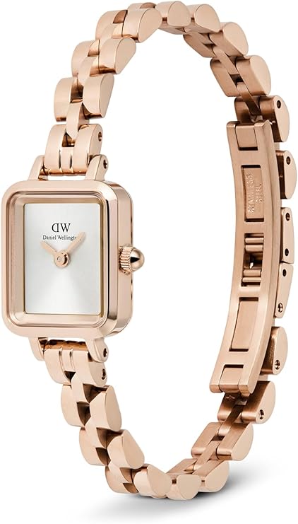 Daniel Wellington orologio donna Rose gold e bianco ARCH 3 LINK 15x18