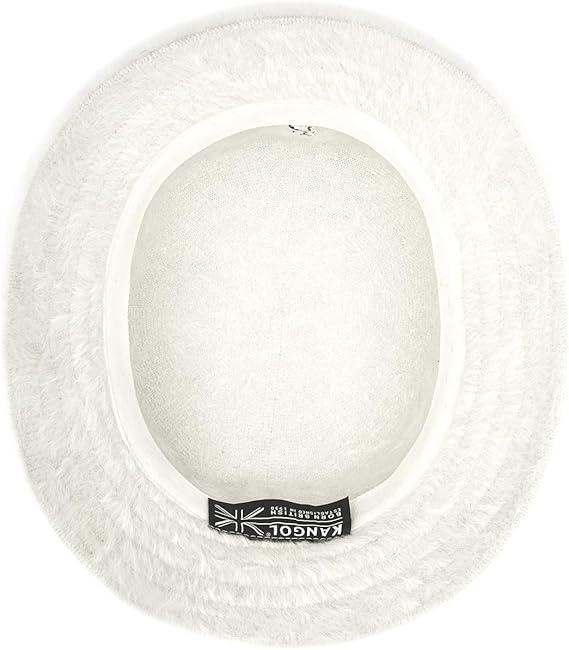 Kangol Cappello Pescatore Furgora Bucket Misto Angora Acrilico Bianco Avorio Unisex