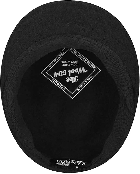 Kangol Cappello Coppola 504 Iconico in Lana Nero Unisex