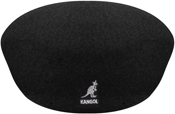 Kangol Cappello Coppola 504 Iconico in Lana Nero Unisex