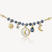 Brosway Collana Donna in Acciaio e Cristalli/pietre Naturali con Simbolo Luna Collezione Chakra - BHKN086