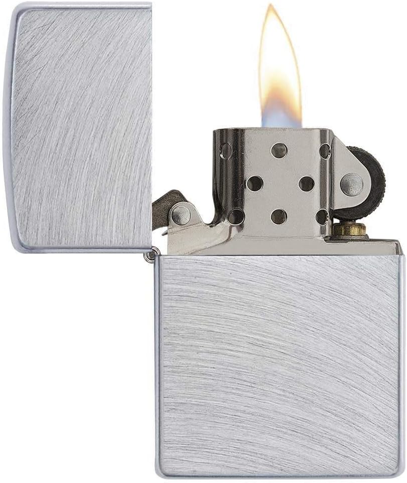 Zippo accendino ricaricabile antivento Made in USA Cromo Arc - 24647