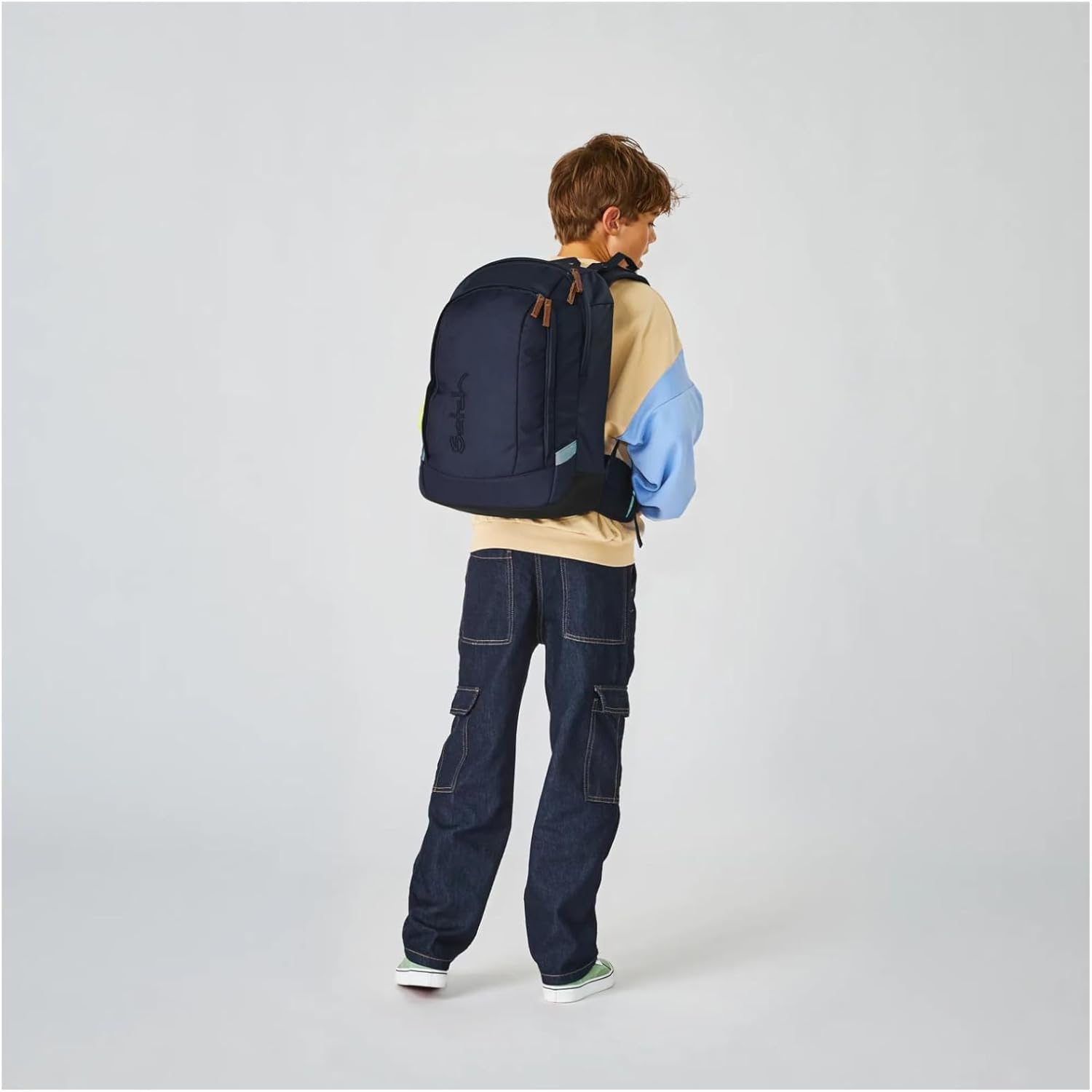 Satch Zaino scuola Tempo Libero Imbottitura Posteriore Eco Nordic Blue AIR