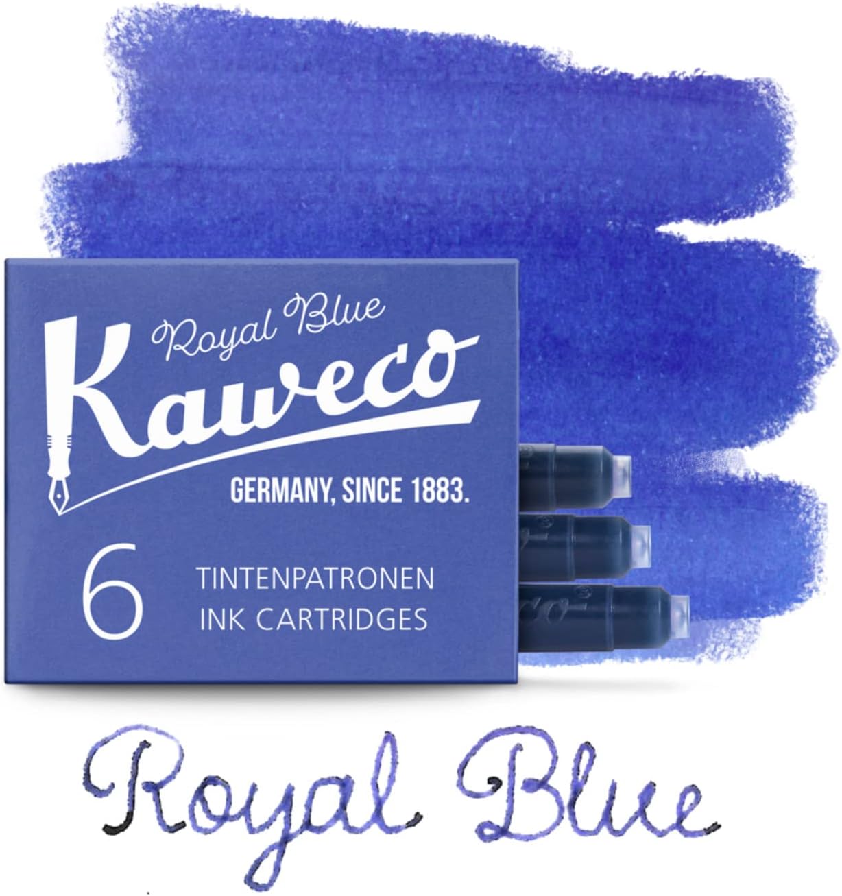 Kaweco cartuccia d'inchiostro 6 pezzi blu royal