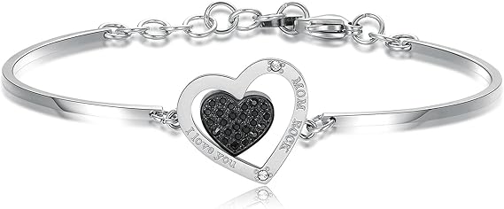 Brosway Bracciale Donna Rigido Acciaio Cristalli Cuore | Collezione Chakra - BHK439