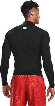 Under Armour maglia manica lunga lupetto compressione allenamento corsa uomo men nero