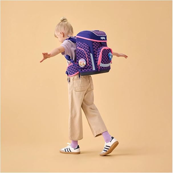 Ergobag CUBO SET zaino sacca portapenne Ergonomico Eco Resistente PEARL