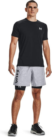 Under Armour HEATGEAR shorts pantaloncini compressione allenamento corsa uomo men nero