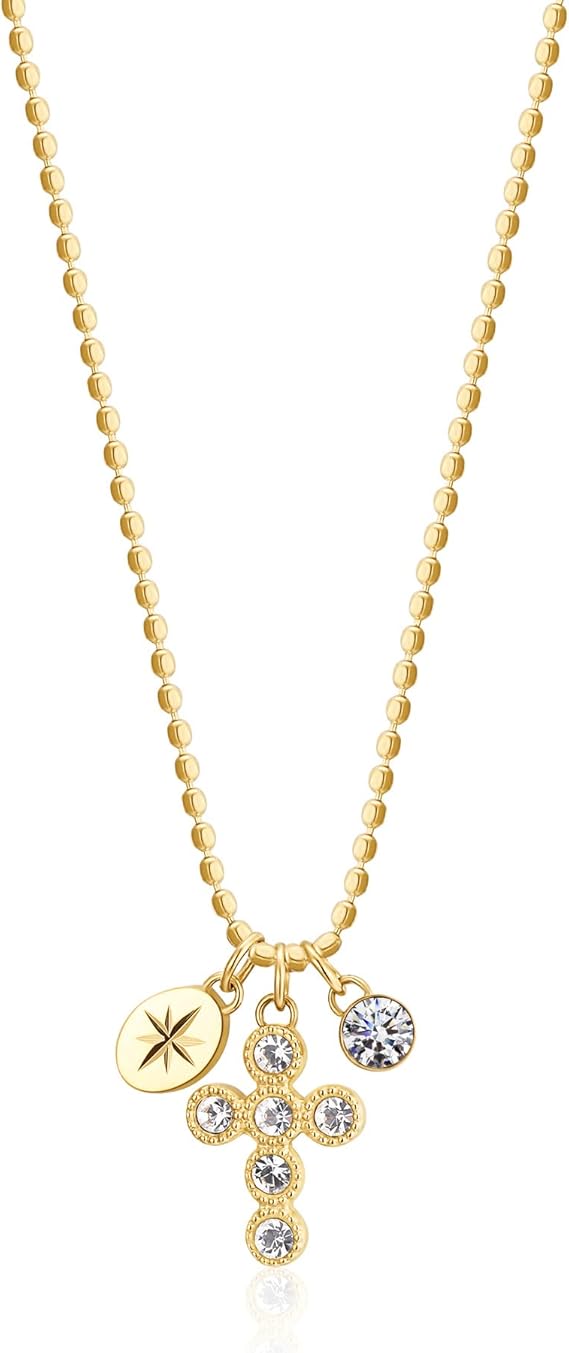 Brosway Collana Donna Acciaio Cristalli Simbolo Croce | Collezione Chakra - BHKN061