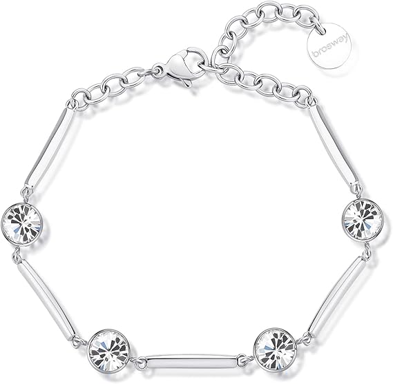 Brosway Bracciale Donna Rigido in Acciaio e Cristalli | Collezione Affinity - BFF162