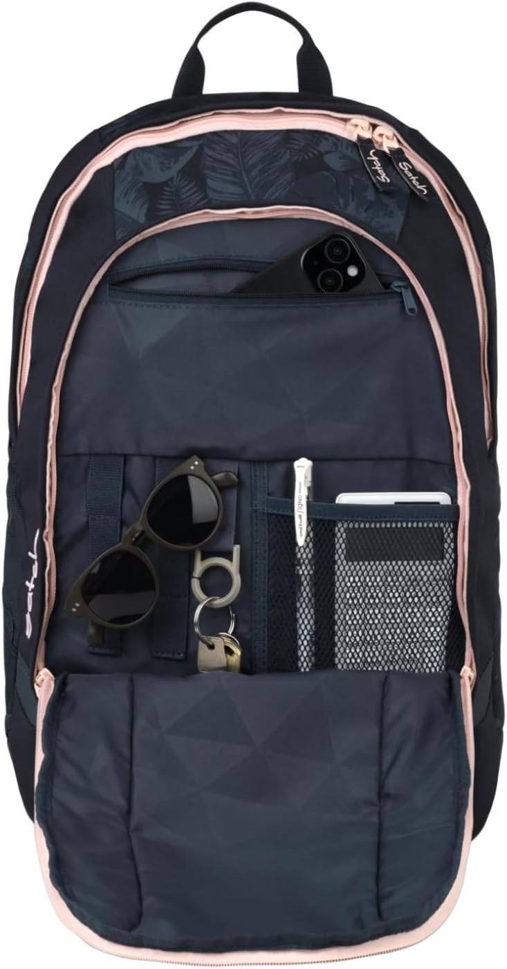 Satch Zaino scuola PACK Ergonomico Ecologico 30 Litri nero MIDNIGHT JUNGLE
