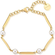 Brosway Bracciale Donna Rigido in Acciaio e Perle | Collezione Affinity - BFF165