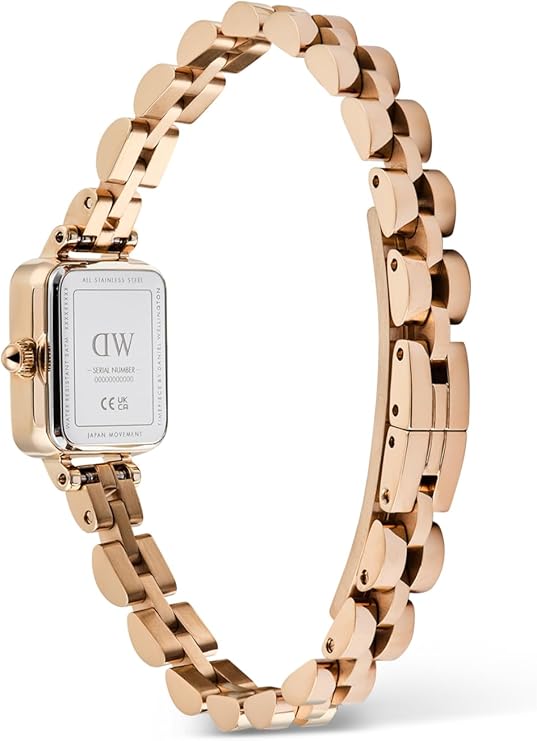 Daniel Wellington orologio donna Rose gold e bianco ARCH 3 LINK 15x18