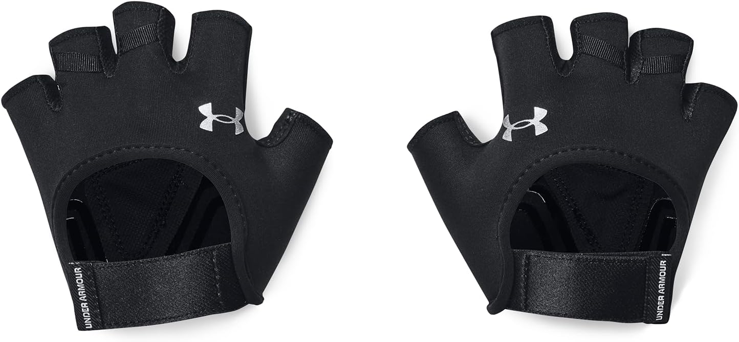 Under Armour UA Donna Guanti allenamento palestra mezze dita nero