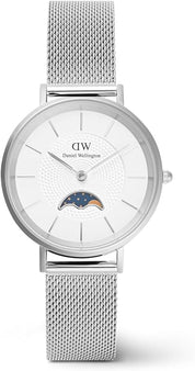 Daniel Wellington orologio Petite Lune 32mm silver bianco donna DW00100772