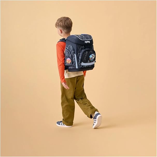 Ergobag CUBO SET zaino sacca portapenne Ergonomico Eco Resistente REFLECTBEAR