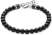 Brosway Bracciale Uomo in Acciaio e Pietre Naturali onice Collezione Bullet - BUL40
