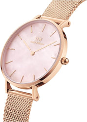 Daniel Wellington orologio petite 32mm inox 316L rose gold madreperla