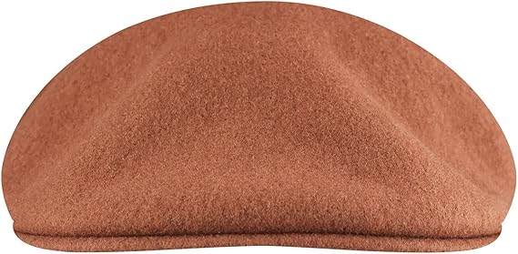 Kangol Cappello Coppola 504 Iconico in Lana Marroncino Mogano Unisex