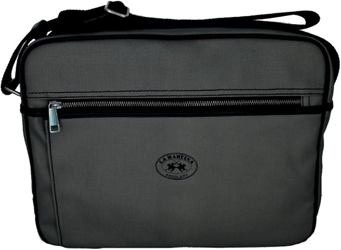 La Martina Borsello Borsa Tracolla Porta Pc Grigio Unisex