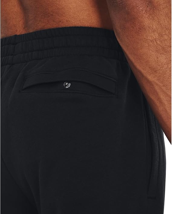 Under Armour RIVAL fleece pantaloni allenamento corsa uomo men pile nero