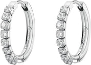 Brosway Orecchini Donna Cerchio in Acciaio e Cubic Zirconia - Collezione DESIDERI - BEIE012