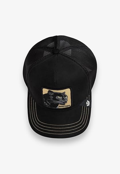 Goorin Bros. Cappello Trucker Edizione Golden Panther Misto Poliestere Nero Unisex
