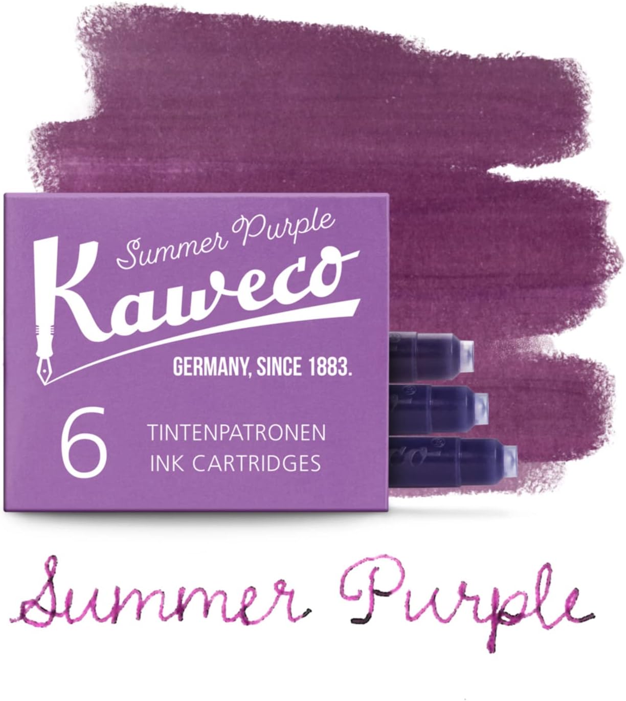 Kaweco cartuccia d'inchiostro 6 pezzi viola lilla