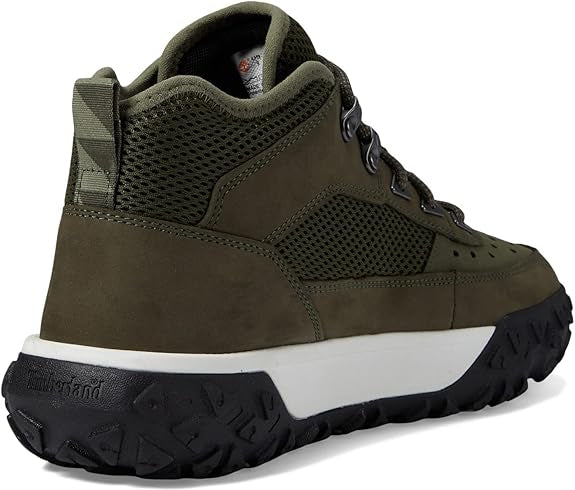 Timberland Scarpe Sneaker Mid Uomo GreenStride 6 Motion Tomaia in Nubuck Verde Foglia