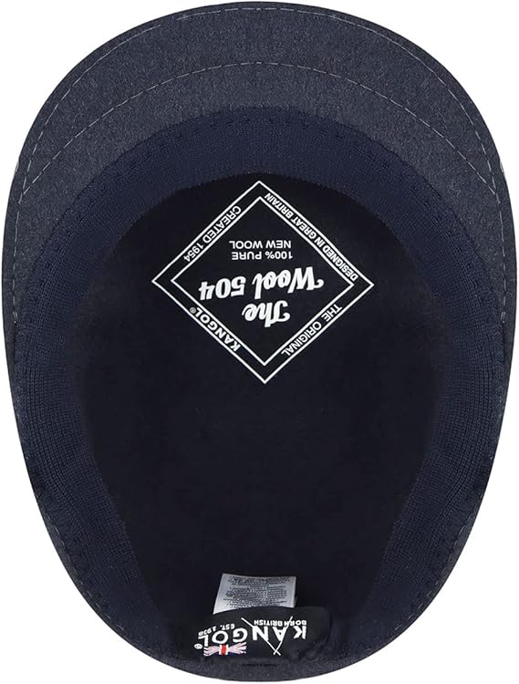 Kangol Cappello Coppola 504 Iconico in Lana Blu Sorgente Unisex