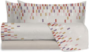 Jolly Set Completo Letto lenzuola matrimoniale Cotone federe FEDORA ROSA ANTICO