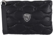 Blauer Pochette Purse Wristlet Strip Clutch Black