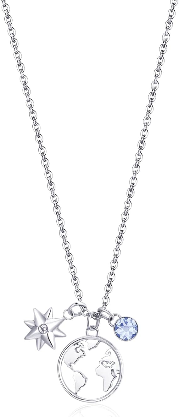 Brosway Collana Donna in Acciaio e Cristalli Mondo | Collezione Chakra - BHKN057