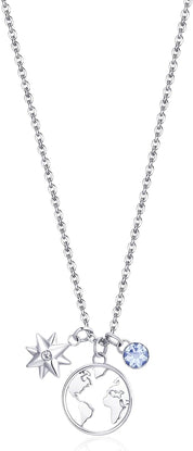 Brosway Collana Donna in Acciaio e Cristalli Mondo | Collezione Chakra - BHKN057