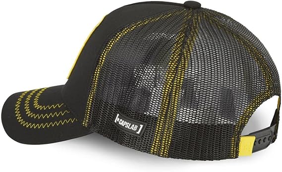 Capslab Cappellino con Visiera Collezione Scooby Doo Misto Cotone Nero Unisex