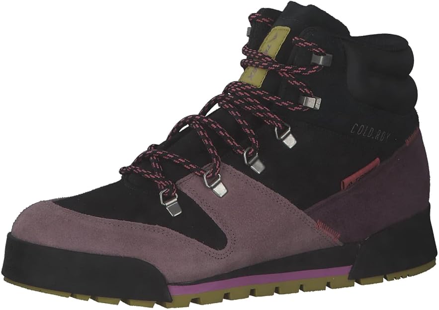 Adidas Scarponcino Climbing Terrex Snowpitch Cold.Rdy in Pelle Nero Grigio Oliva Uomo