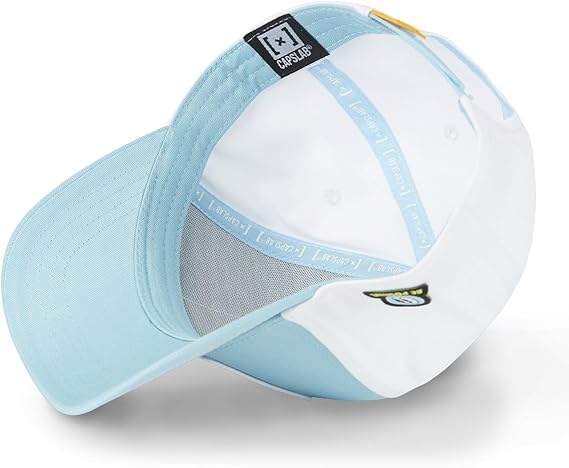 Capslab Cappellino con Visiera Bugs Collezione Looney Tunes Cotone Bianco Azzurro Unisex