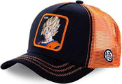 Capslab Cappellino con Visiera Collezione Dragon Ball Misto Cotone Arancio Nero Unisex