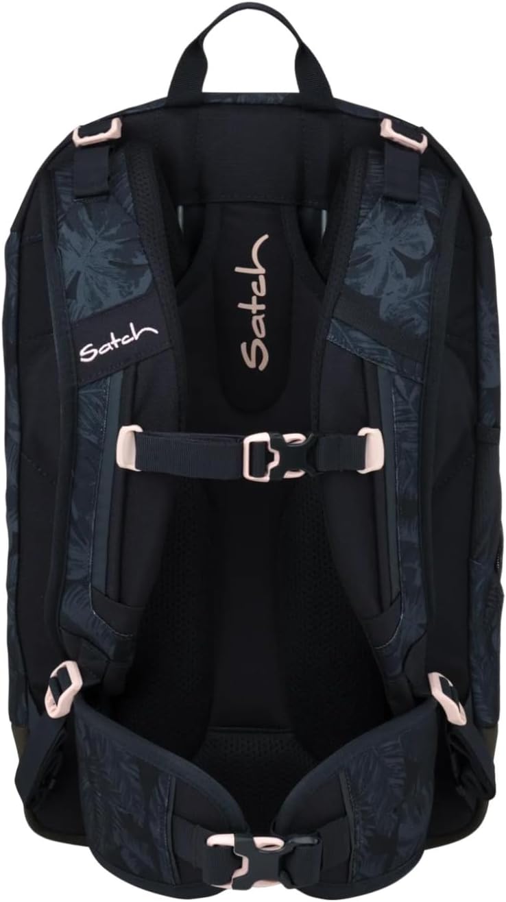 Satch Zaino scuola AIR Ergonomico Ecologico 26 Litri nero MIDNIGHT JUNGLE