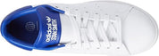 Adidas Scarpe Sneaker Stan Smith in Pelle Bianco Blu Lucido Uomo