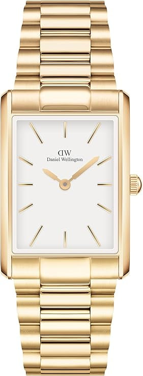 Daniel Wellington orologio bound 28mm 316L steel oro 35x24 retro moderno bianco DW00100703
